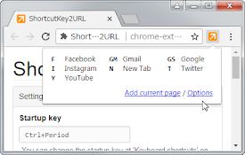 ShortcutKey2URL for Chrome