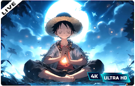 Luffy Moonlight Meditation Live Wallpaper