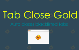 Tab Close Gold