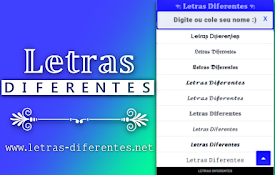 Letras Diferentes ➜ #? ⚡(☉̃ₒ☉)⭐ ??????