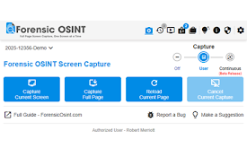 Forensic OSINT Full Page Screen Capture