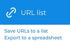 URL List – save and export lists of URLs