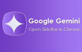 Google Gemini Open SideBar in Chrome