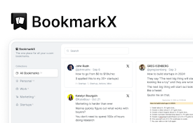 BookmarkX - The place for all your x.com bookmarks.