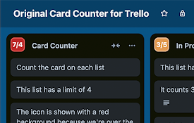 Original Card Counter for Trello