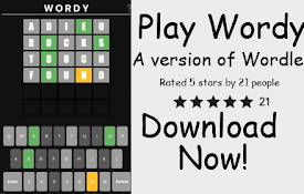 Wordy (Version of Wordle) Productivity &amp; Fun