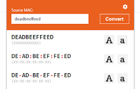 HW address converter