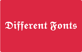 Different Fonts
