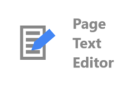 Page Text Editor