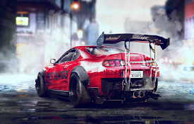 Red Toyota Supra: Speed and Power Live Wallpaper