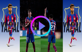 Lamine Yamal&#39;s goal celebrations live wallpaper New Tab