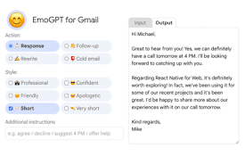 EmoGPT: Secure ChatGPT Email Writer for Gmail