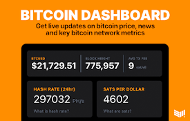 Bitcoin Dashboard