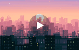 Pixel Lofi City Live Wallpaper New Tab