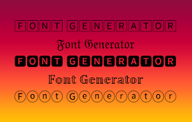 Font Generator