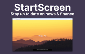 Start Screen: A beautiful New Tab with news.