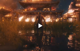 Sekiro Amidst the Flames Live Wallpaper