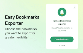 Pintree Bookmarks Exporter