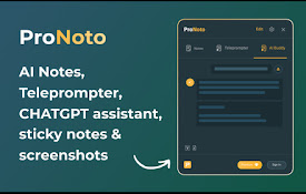 ProNoto: Floating Notes, AI Assistant, Teleprompter &amp; Screenshots