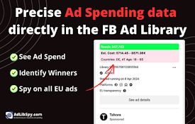AdLibSpy - See Spend in FB Ads Library