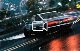 Initial D Raining Live Wallpaper