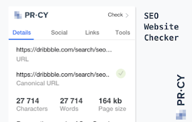 Analysis SEO &amp; Website Checker - PR-CY
