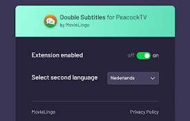 Double Subtitles for Peacock TV by MovieLingo
