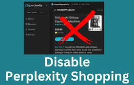 Disable Perplexity Shopping