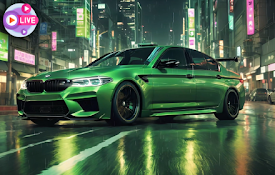 BMW M5 Neon Live Wallpaper