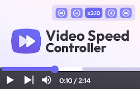 Video Speed Controller for HTML videos