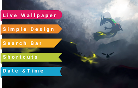 Rayquaza Flying In The Clouds Pokemon Live Wallpaper