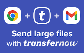 TransferNow for Chrome and Gmail