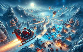 Santa&#39;s Flying Gift Quest-Offline HTML5 Game
