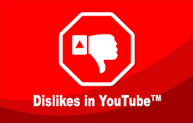 YouTube™ 中的不喜欢