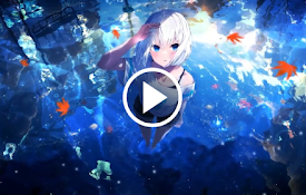 Anime Girl Standing In Water A Serene Live Wallpaper for Chrome