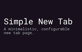 Simple New Tab