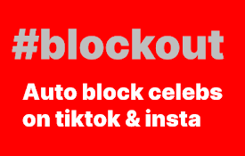 Celebrity Blocker: Auto Block Celebs on Tiktok &amp; Instagram #blockout