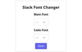 Slack Font Changer