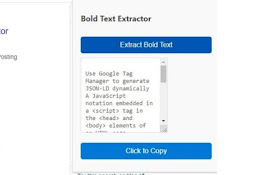 Bold Text Extractor