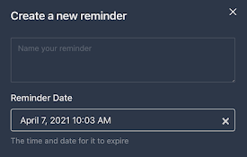 Yikes, the super simple task reminder...