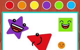 Cute Shapes Paint Game