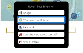 Recent Tabs
