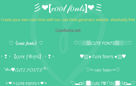 Cute Fonts ???? ?????