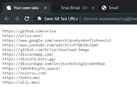 Save All Tab URLs