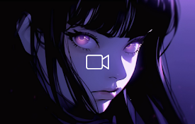 Violet Eyes in the Midnight Live Wallpaper