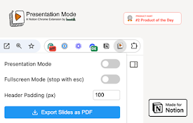 Presentation Mode for Notion