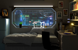 Futuristic Bedroom Live Wallpaper
