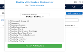 Dynamics CRM Entity Attributes Extractor