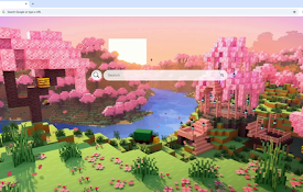 Minecraft Cherry Blossom Live Wallpaper