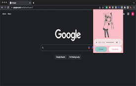 Dancing Miku GIF popup